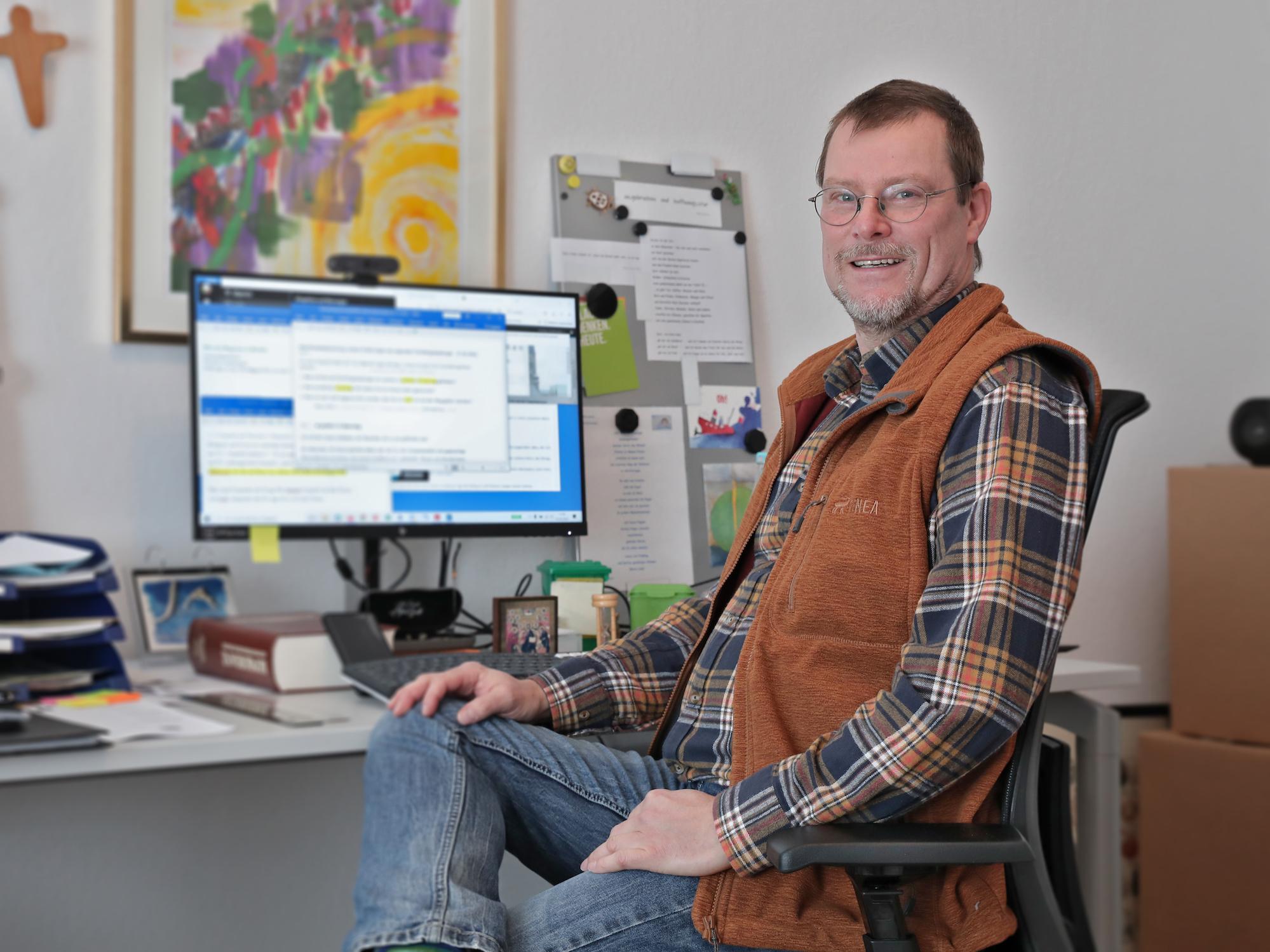 Gemeindereferent Thomas Guntermann setzt sich als Betriebsseelsorger für Menschen ohne Arbeit ein.