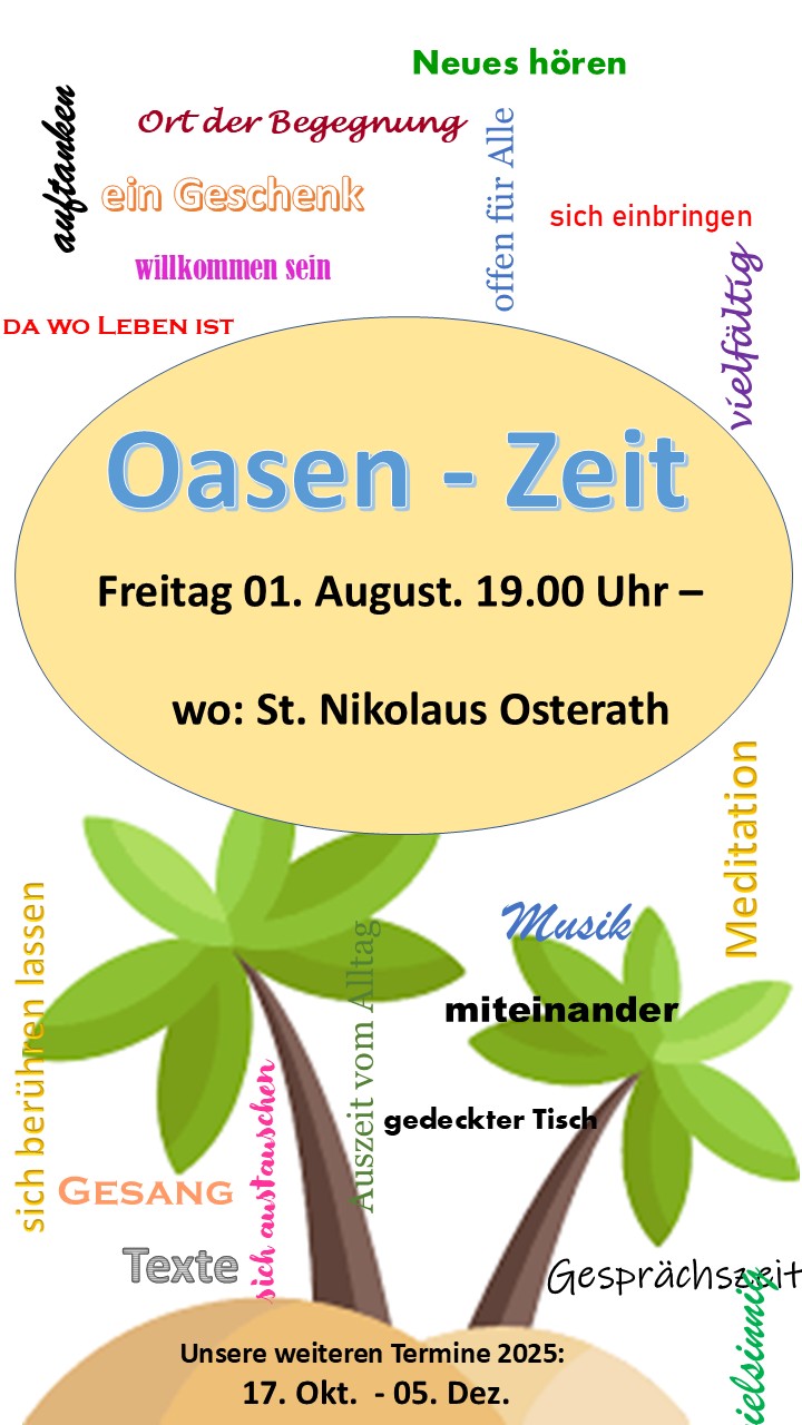 plakat oasenzeit 4-25 (c) Ulrich Faupel
