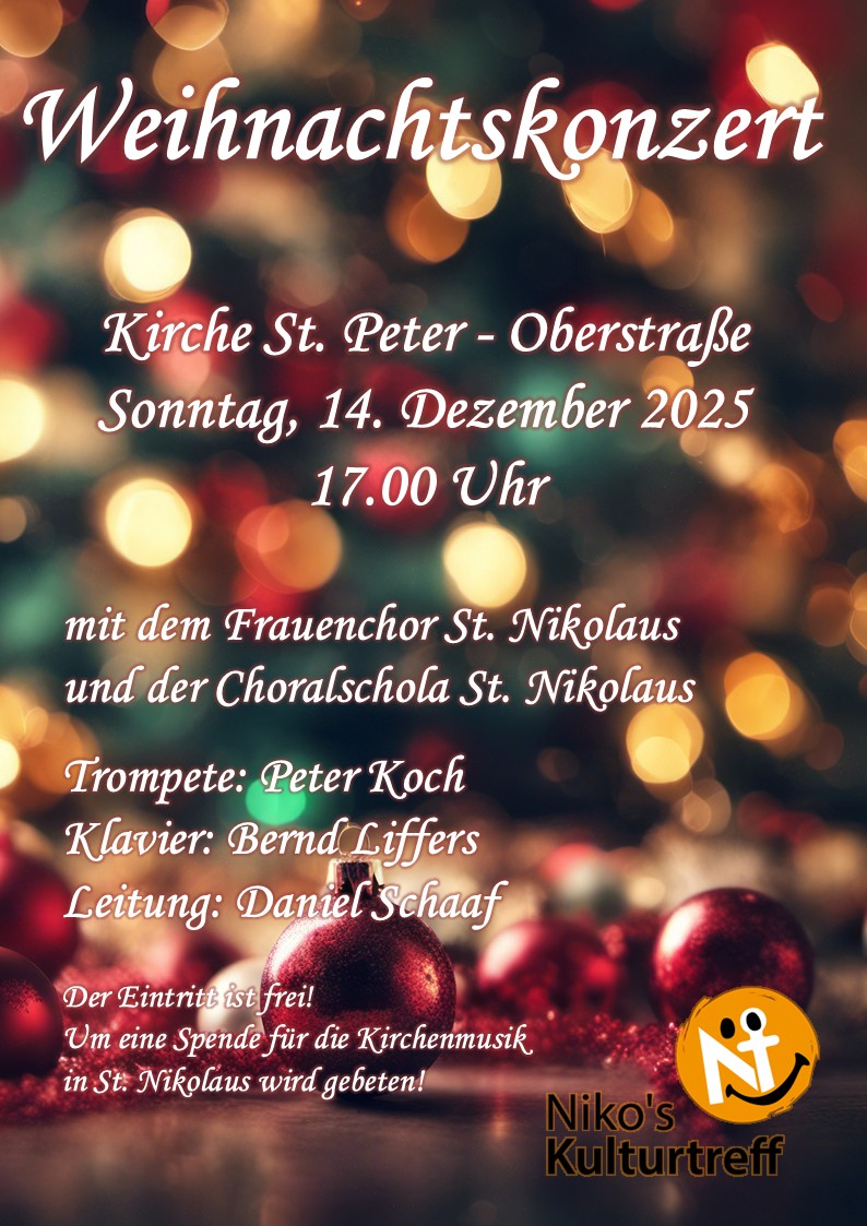Weihnachtskonzert St. Peter 2025 (c) St. Nikolaus